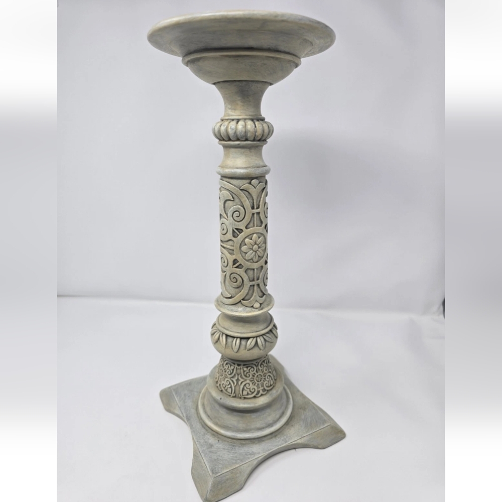 Vintage PartyLite Strasbourg Hurricane Candle Holder - 2 Piece Set